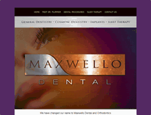 Tablet Screenshot of maxwellodental.com